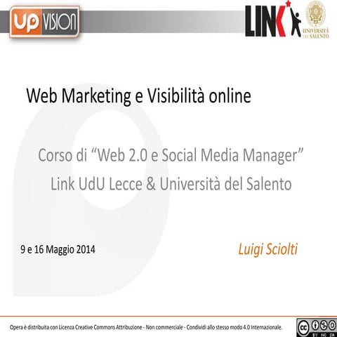 Corso Web Marketing a Lecce - Università del Salento