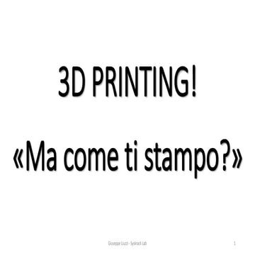 3DPrinting Intro