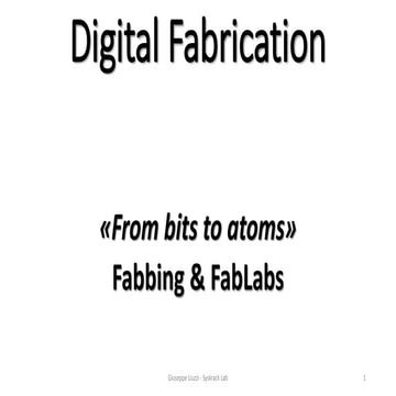 Digital Fabrication
