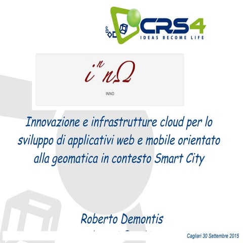 Innovazione e infrastrutture cloud per lo sviluppo di applicativi web e mobil...