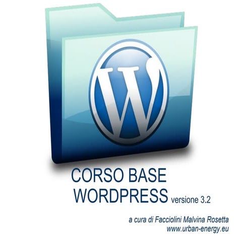 Corso base wordpress