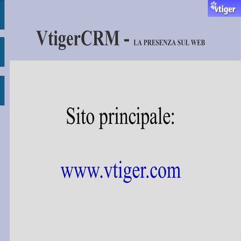 Corso CRM - Esercitazione Vtiger