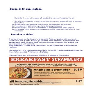 Corso di Lingua Inglese