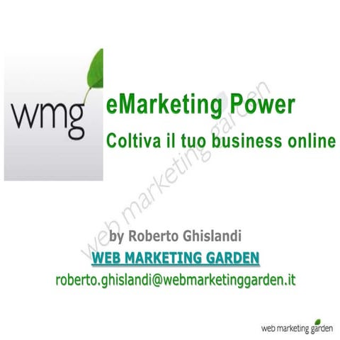 Corso eMarketing Power di Roberto Ghislandi.