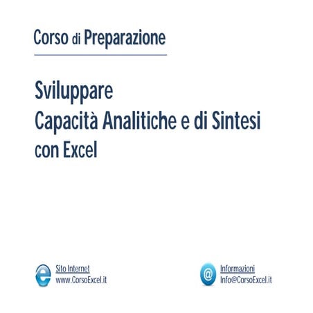 Corso Excel Gratis - Tutorial Excel su CorsoExcel.it