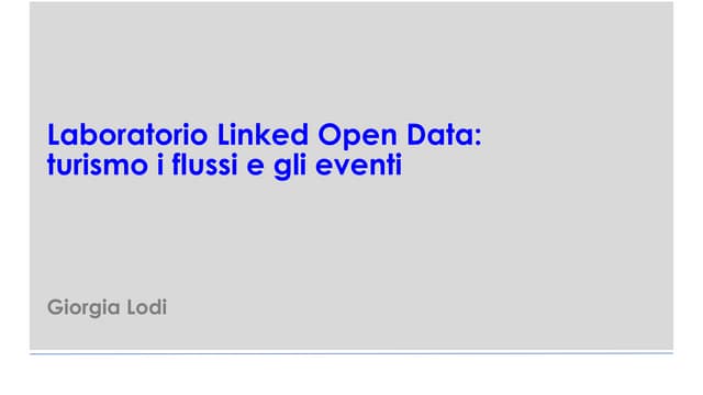Open Data Turismo