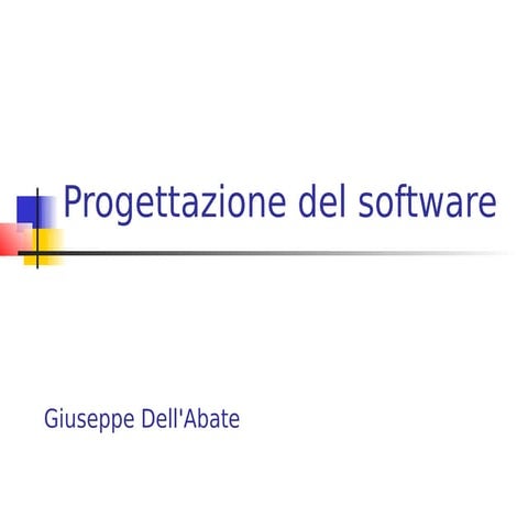 Corso progettazione