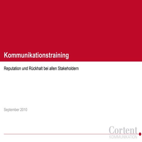 Kommunikationstraining