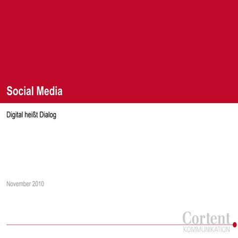 Social Media - Digital heißt Dialog