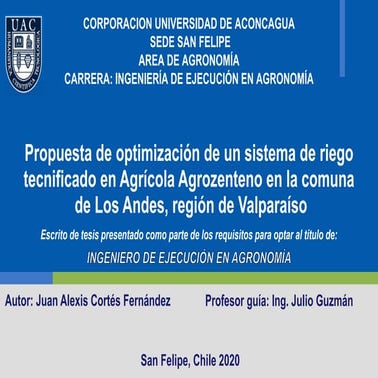 Presentación en Power Point para Defensa de tesis de Ingeniería de Ejecución ...