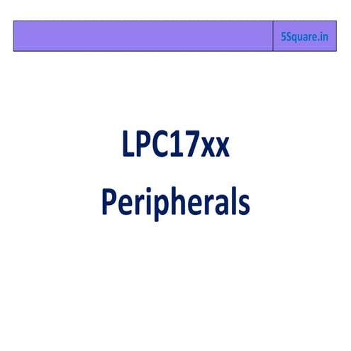 Cortexm3 lpc1768  peripherals