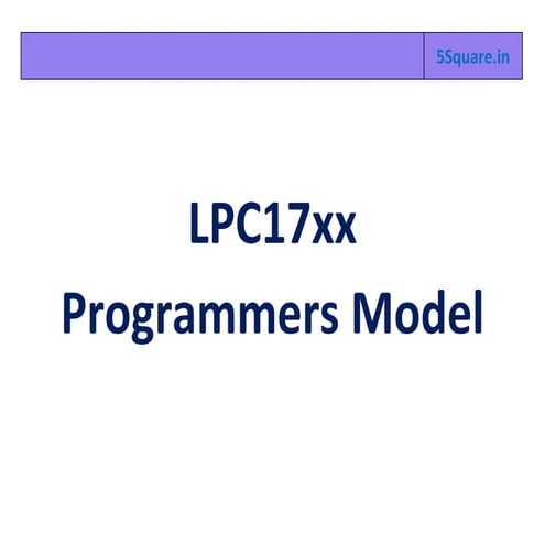 Cortexm3 lpc1768 programmers model