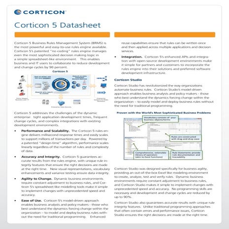 Corticon Unum Success Story | PDF