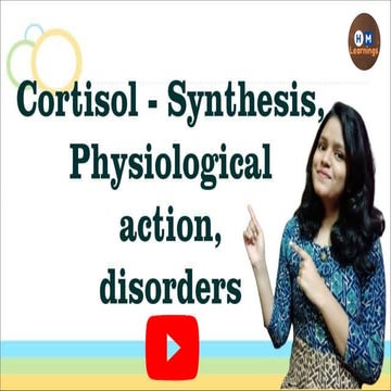 Cortisol- Synthesis, Regulation, Physiological actions, Disorders I Adrenal I...