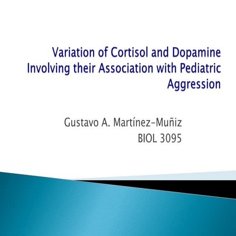 Cortisol, dopamine, aggression   presentation