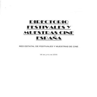 Directorio de festivales españoles