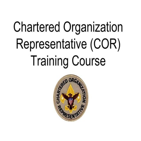 COR training course pgg 161108 | PPT