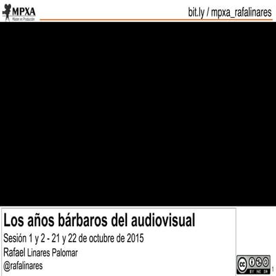 Master en Producción e Xestión Audiovisual_ 2016_17_Sesión de introducción