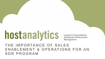 The Importance of Sales Enablement & Operations for an SDR Program