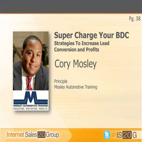 Cory Mosley "Super Charge Your BDC"