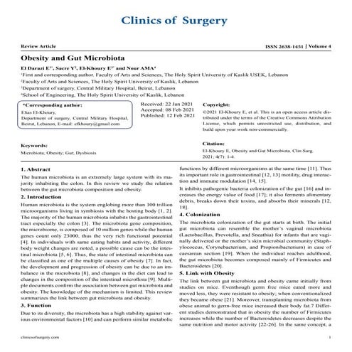 Gut microbiome obesity nafld | PDF