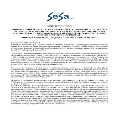 COMPUTER GROSS ITALIA ED ATTIVA