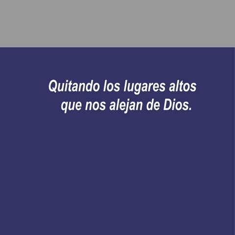 Cosas que nos alejan de dios | PPS