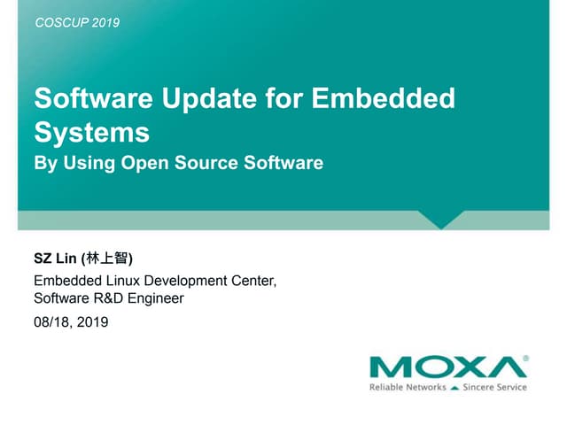 Software update for embedded systems