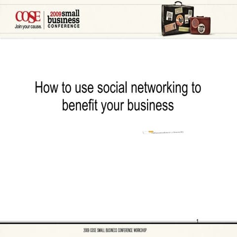 Using Social Networking to Benefit Your Business