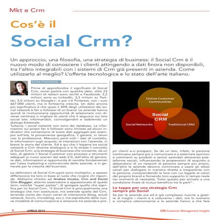 Cos'è il social crm