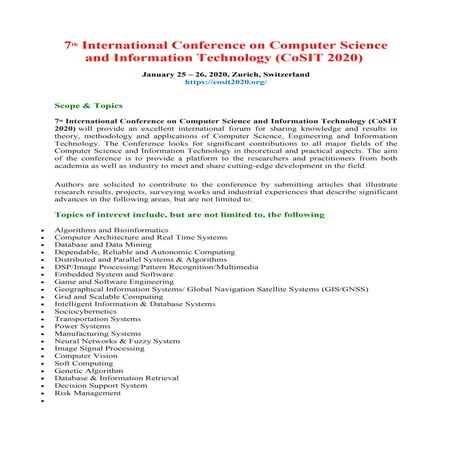 7th International Conference on Computer Science and Information ...