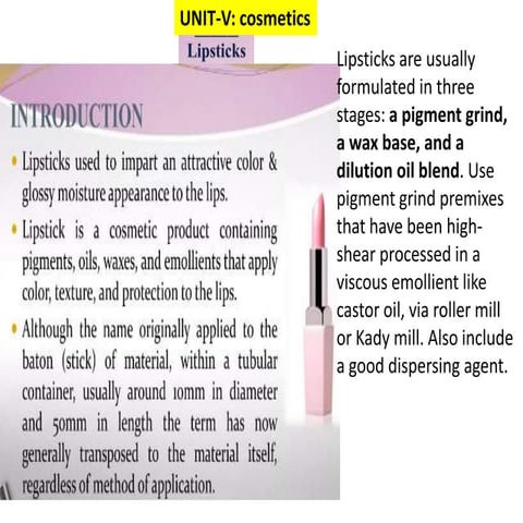 COSMETICS  industrial Pharmacy Unit 5 .pdf