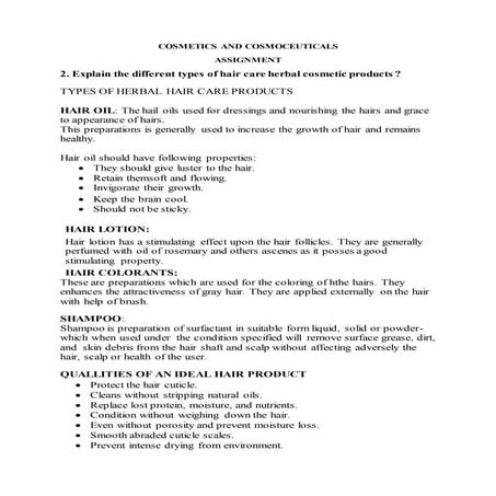 Cosmetics and cosmoceuticals