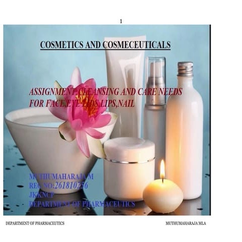 Cosmetics  cleansing and care needs