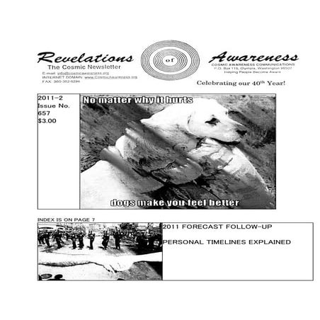 Cosmic Awareness 2011-02: 