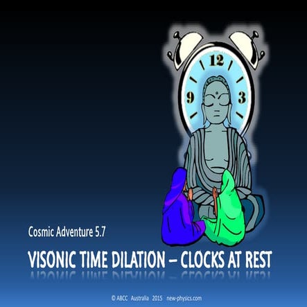 Cosmic Adventure 5.7 Time Dilation at Rest in Visonics