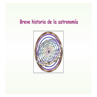 Breve historia de la astronomia
