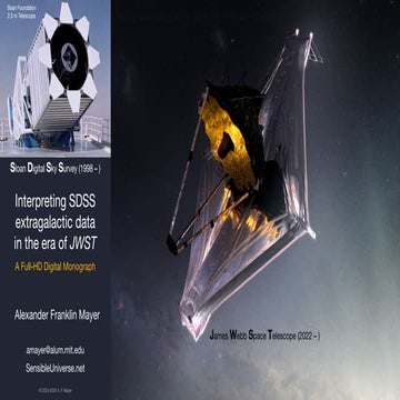 Interpreting SDSS extragalactic data in the era of JWST