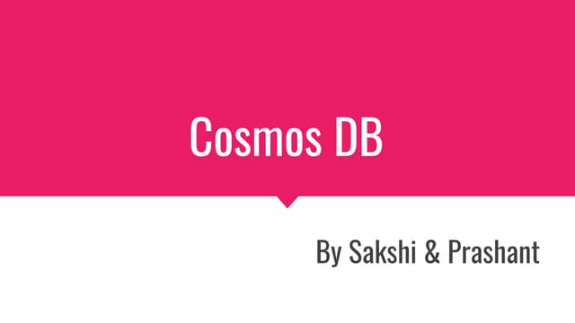 Cosmos DB Service