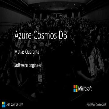 Azure Cosmos DB - NET Conf UY 2017