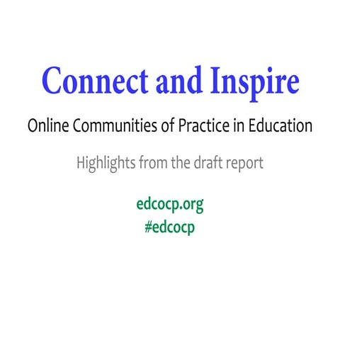 Connected Online Communities of Practice: An Ecology of Educational Improvement