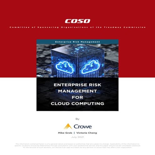 Coso erm for cloud computing