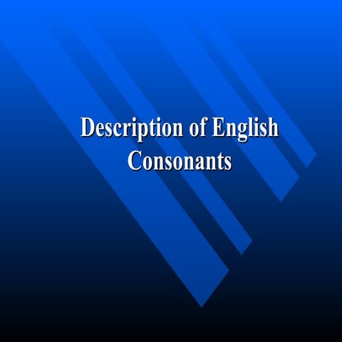 Cosonants 2 lecture 4