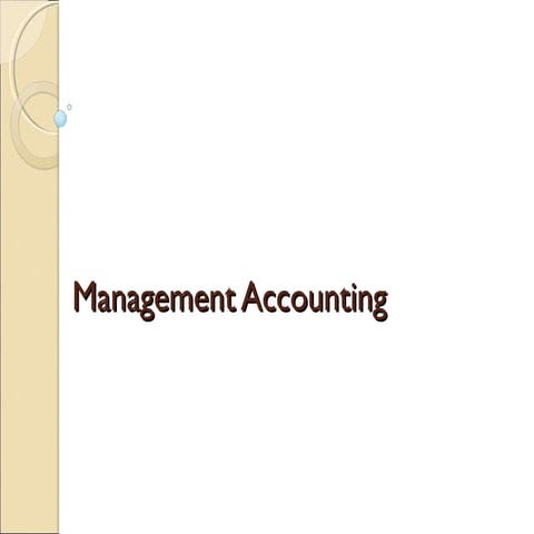 Management Accounting