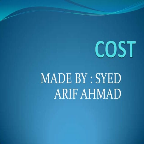Cost