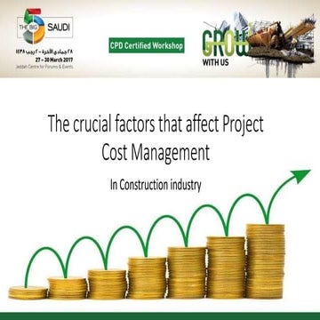 Curcial Factors that affect Cost Management.