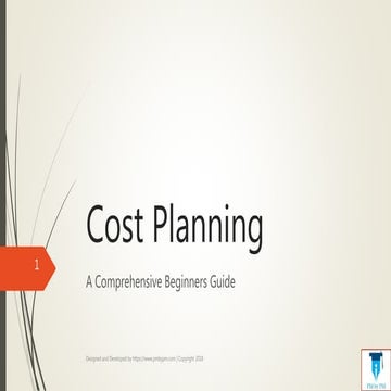 A Comprehensive Beginners Guide To Cost Planning
