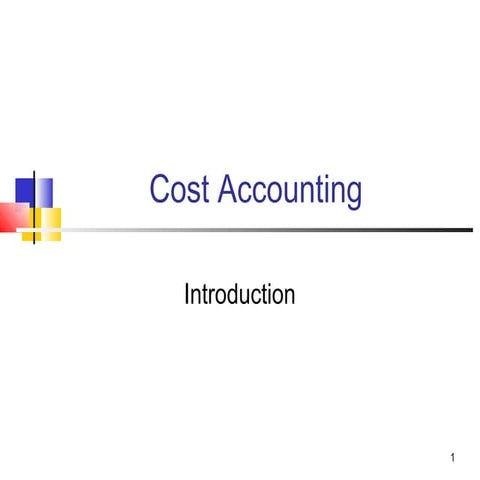 Cost Accounting