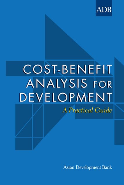 cost benefit anaylsis for development by asian development bank