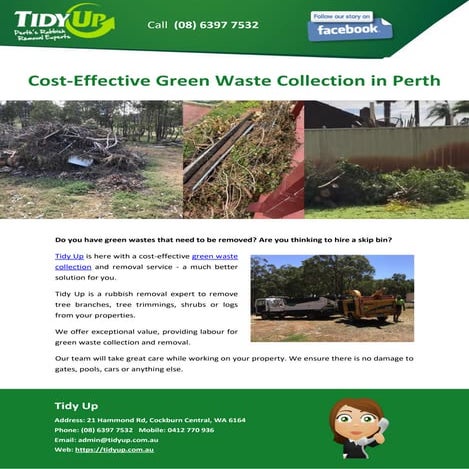 Visual Reference: Cost Effective Green Waste Collection In Perth